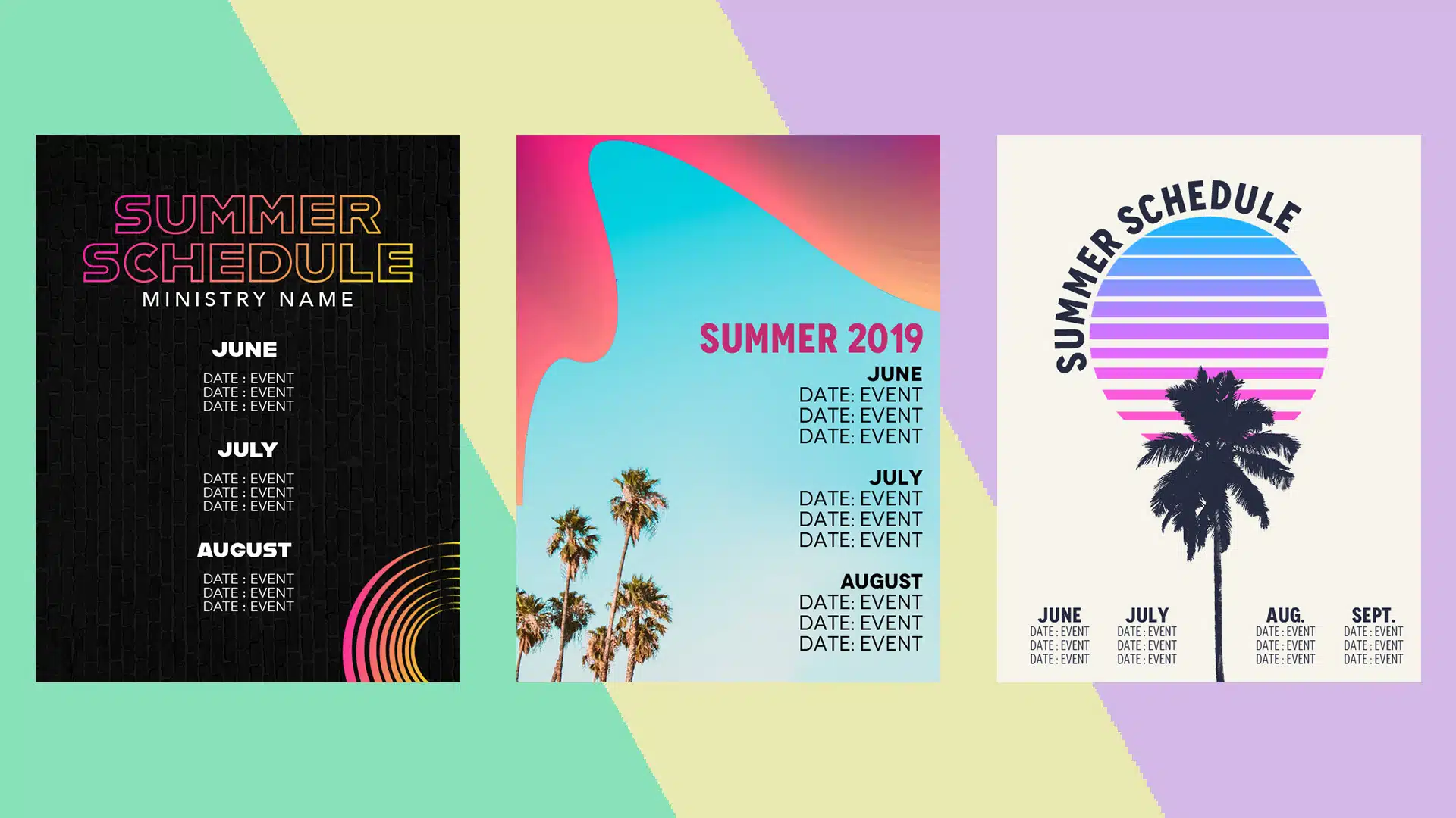 Free Calendar Templates Youth Ministry