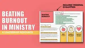 Burnout in Ministry